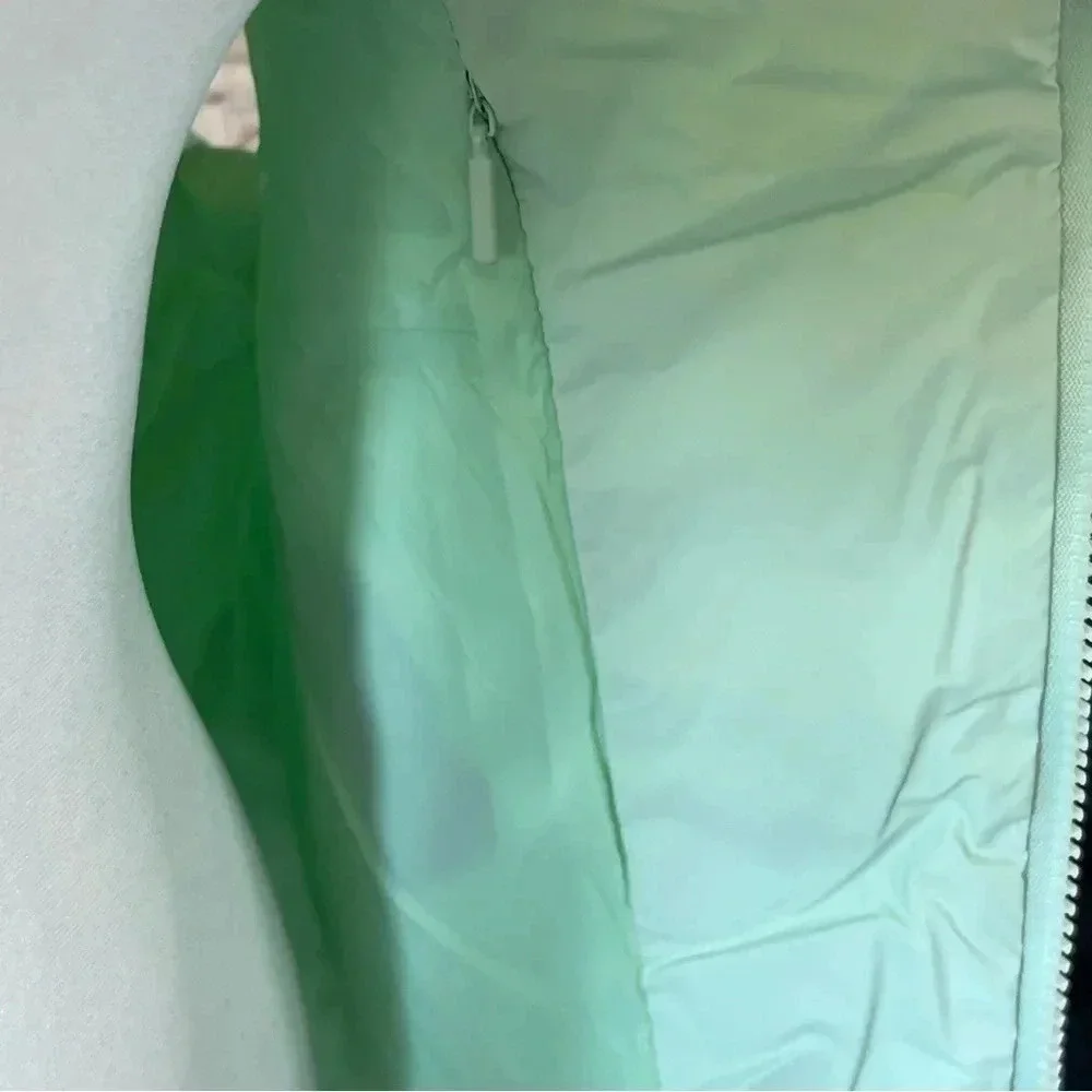 NWT Rains Loop Vest Waterproof, Windproof Hood Mineral Green Large Full Zip
